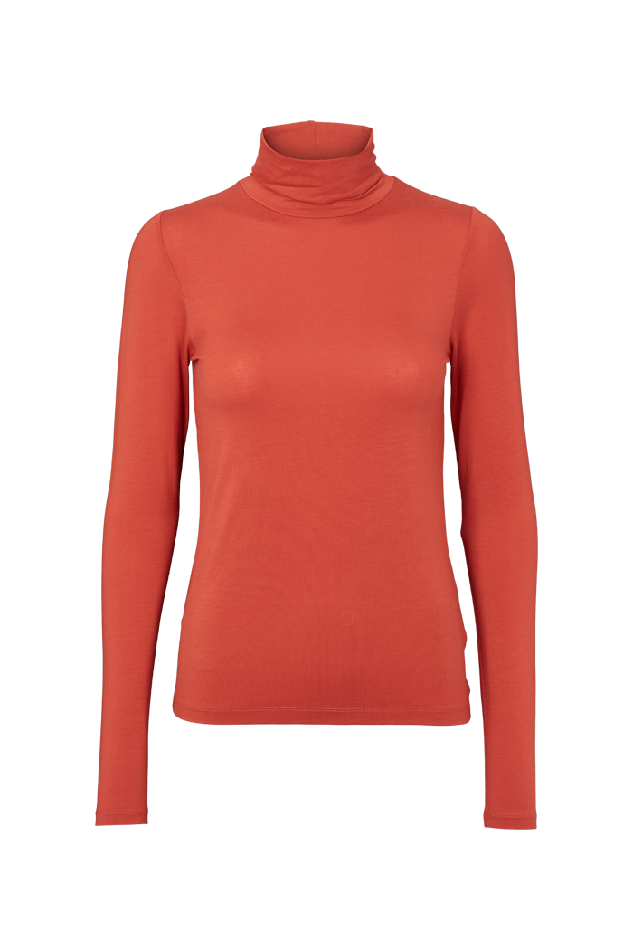 Basic Apparel Joline T-Neck T-shirts 727 Cinnabar